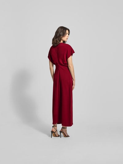 Anine Bing Midikleid mit V-Ausschnitt Bordeaux 5