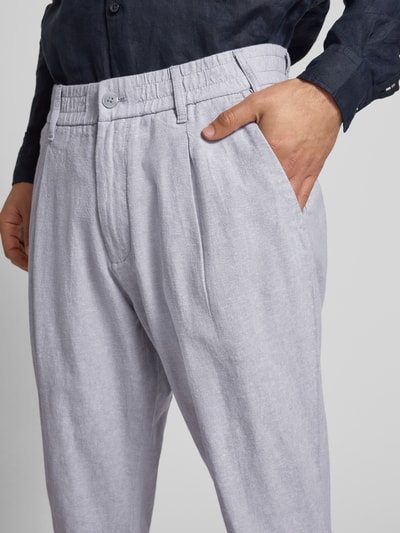 MCNEAL Leinenhose aus Leinen-Mix Mittelgrau 3