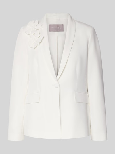 Christian Berg Woman Selection Regular Fit Blazer mit floralen Applikationen Ecru 2