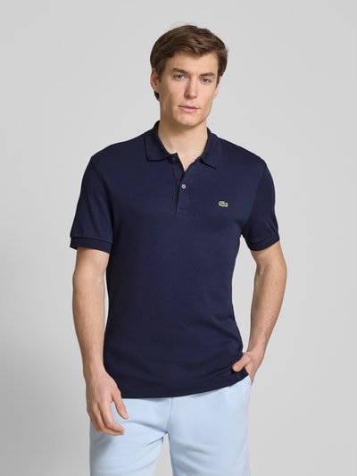 Lacoste Regular fit poloshirt met labeldetail Marineblauw - 4