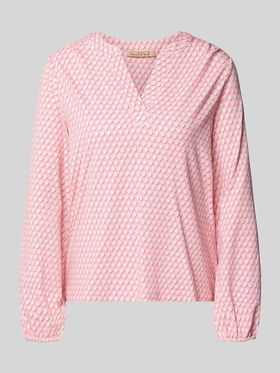Smith and Soul Longsleeve mit V-Ausschnitt Pink 2