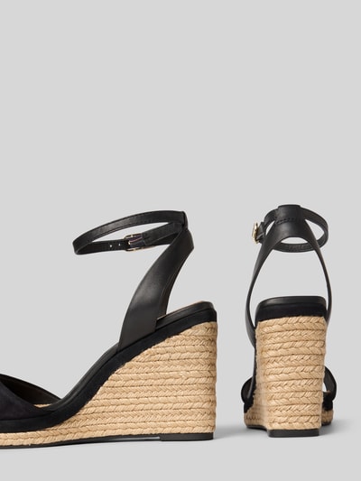 Tommy Hilfiger Keilsandalette aus Leder  Black 2