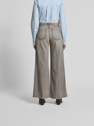 Diesel Wide Leg Jeans aus Lyocell-Mix Dunkelblau 5