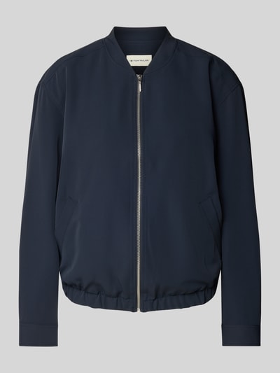 Tom Tailor Relaxed fit blouson met collegekraag Donkerblauw - 2