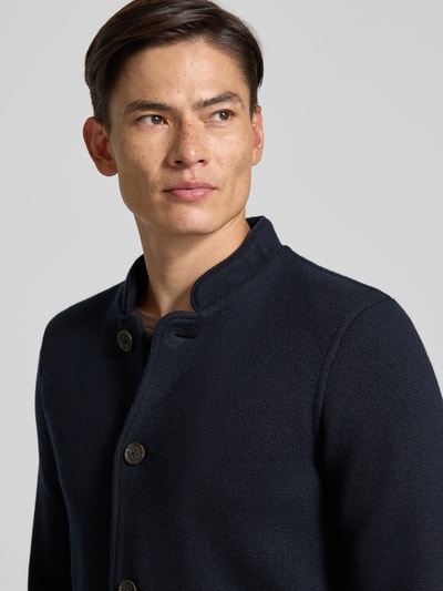 Emporio Armani Leinensakko mit Knopfleiste Marine 3