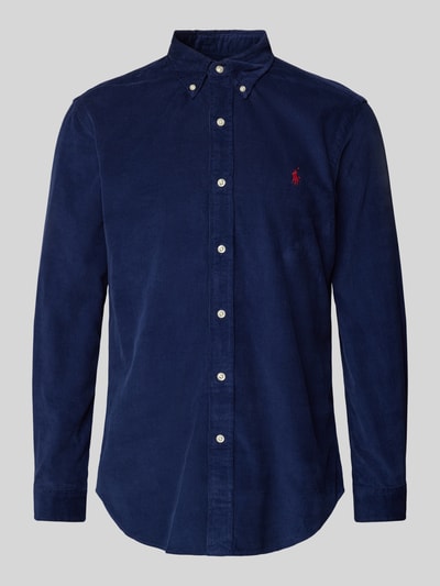 Polo Ralph Lauren Custom fit vrijetijdsoverhemd met logostitching Marineblauw - 2