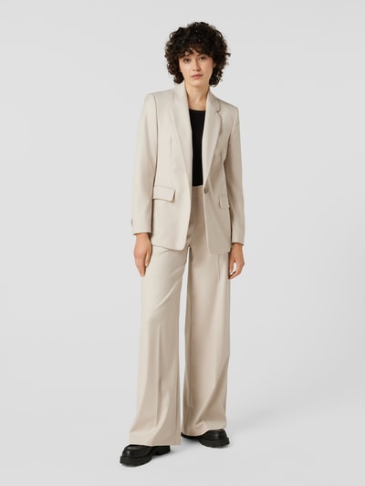 Drykorn Spodnie w stylu Marleny Dietrich z dodatkiem wiskozy i zakładkami w pasie Écru 1