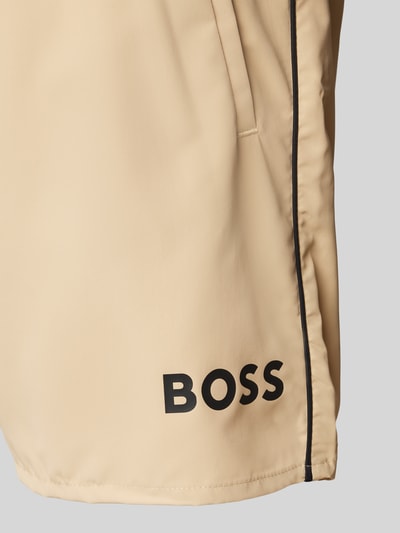 BOSS Badehose mit elastischem Bund Modell 'STARFISH' Camel 2