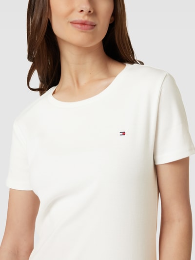 Tommy Hilfiger T-Shirt mit Label-Detail Modell 'CODY' Weiss 3