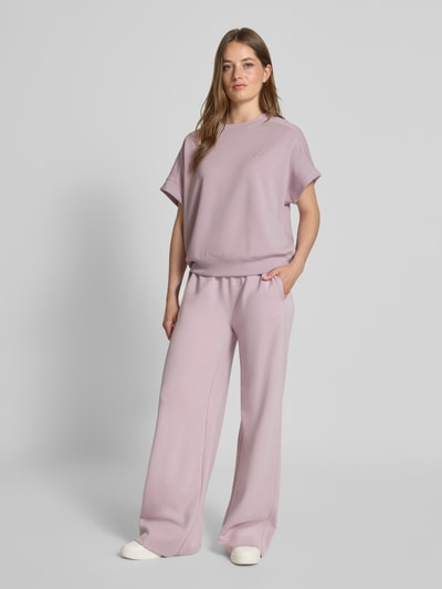 BOSS Orange Spodnie dresowe o kroju comfort fit z tunelem model ‘ENURI’ Różowy 1