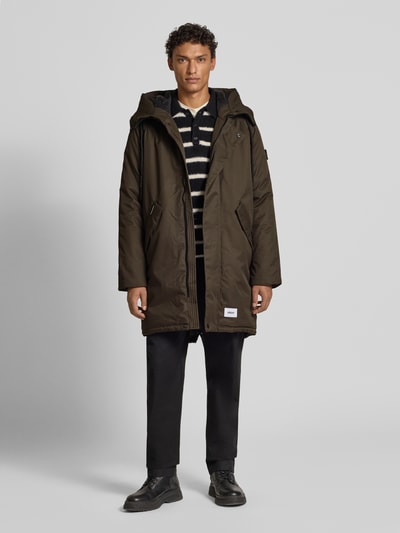 khujo Jack met capuchon, model 'Hant' Olijfgroen - 1