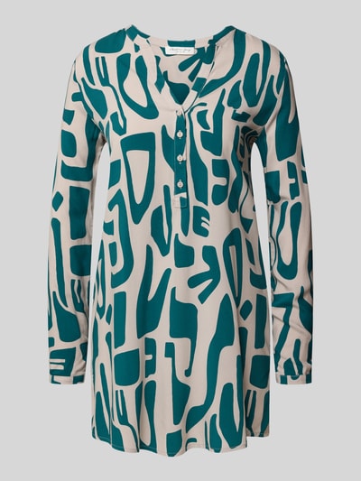 Christian Berg Woman Longbluse mit V-Ausschnitt Sand 2