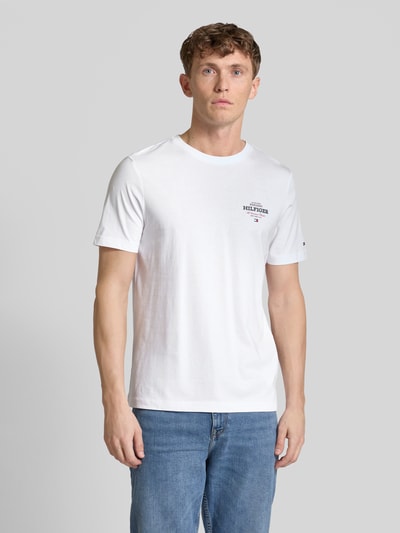 Tommy Hilfiger T-shirt z czystej bawełny model ‘ALL AMERICAN’ Biały 4