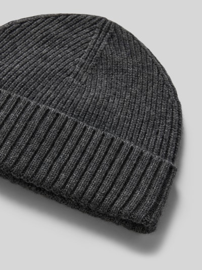 MCNEAL Beanie aus Wolle-Kaschmir-Mix Anthrazit Melange 2