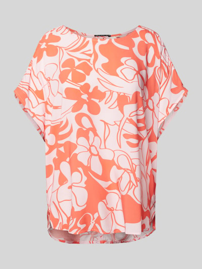 QS Blouseshirt met all-over print, model 'Big FLW' Roze - 2