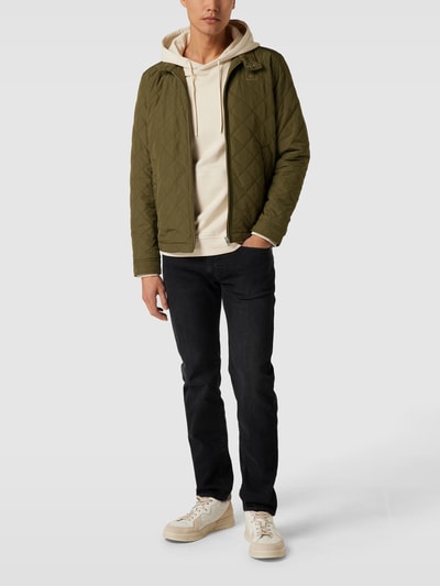 Gant Jack met labelstitching Olijfgroen - 1