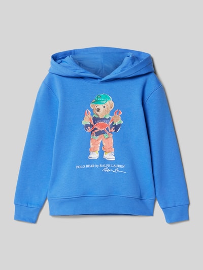 Polo Ralph Lauren Kids Regular Fit Hoodie mit Motiv-Print Blau 1