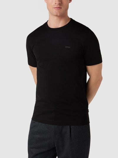 BOSS T-Shirt aus Baumwolle Modell 'Thompson' Black 4