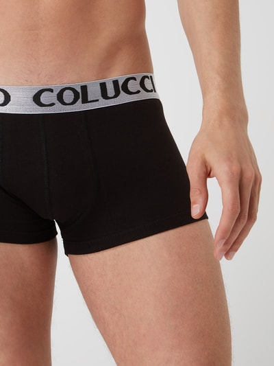 CARLO COLUCCI Classic Fit Trunks mit Stretch-Anteil im 2er-Pack Black 4