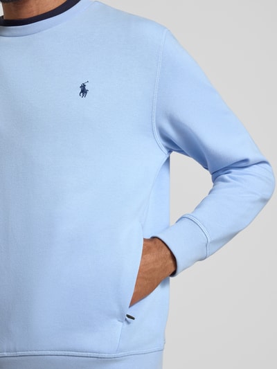 Polo Ralph Lauren Sweatshirt met ribboorden Lichtblauw - 3