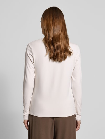 monari Longsleeve mit geripptem Rundhalsausschnitt Ecru 5