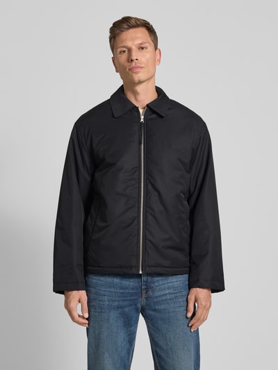 SELECTED HOMME Relaxed fit blouson van katoenmix, model 'CEDRIC' Zwart - 4