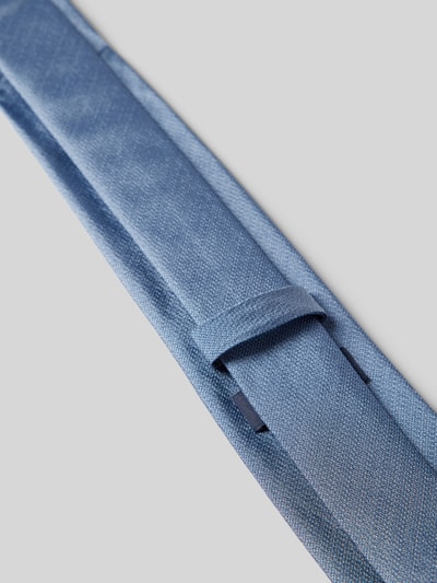 Willen Fein strukturierte Seidenkrawatte (7 cm) Jeansblau 3