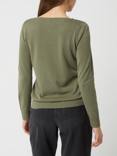 s.Oliver RED LABEL Pullover aus Viskose-Baumwoll-Mix  Khaki 5