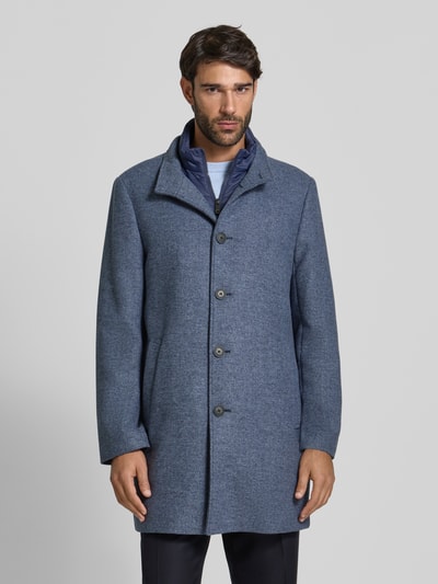 Roy Robson Kurzmantel mit Steppeinsatz und Stehkragen Blau 4