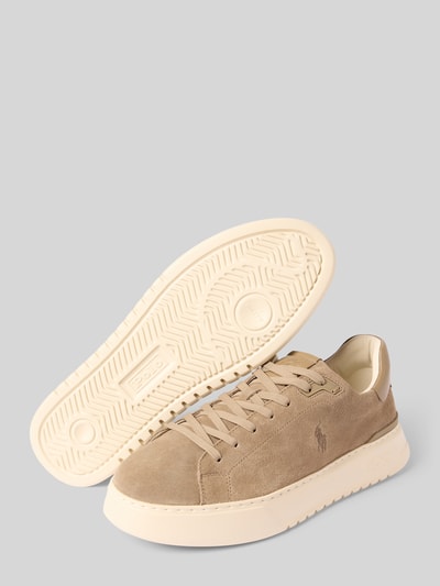 Polo Ralph Lauren Sneakersy z wyhaftowanym logo Ziemisty brązowy 4