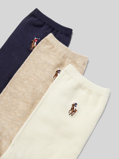 Polo Ralph Lauren Sokken met logostitching in een set van 3 paar Donkerblauw - 2