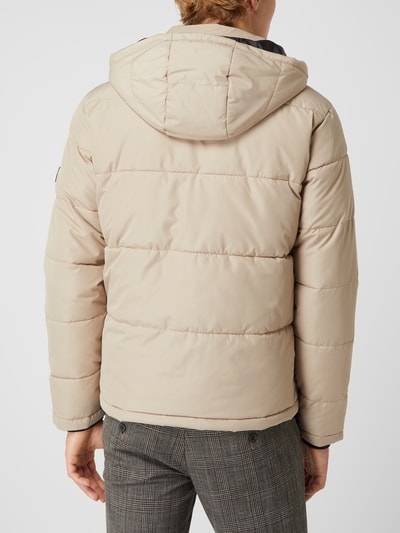 Jack & Jones Gewatteerd jack met afneembare capuchon, model 'Brady' Beige - 5