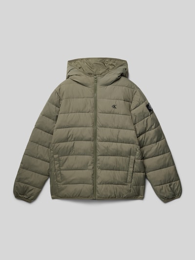 Calvin Klein Jeans Steppjacke mit Logo-Stitching Oliv 1