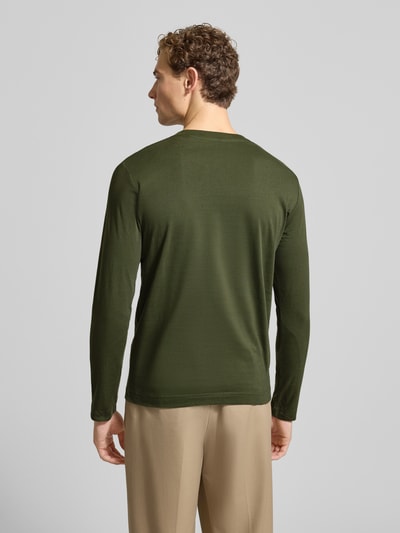 Marc O'Polo Shaped fit shirt met lange mouwen van puur katoen Olijfgroen - 5