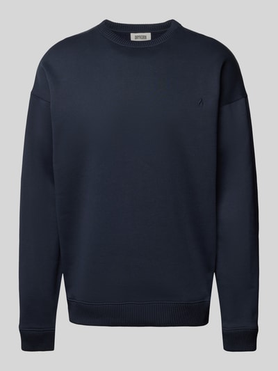 Drykorn Sweatshirt mit Motiv-Stitching Modell 'KARIO' Marine 2