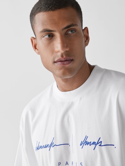 VETEMENTS Oversized T-Shirt mit Label-Print Weiss 3