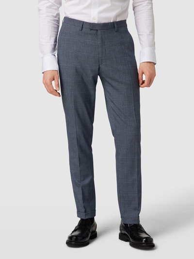 MCNEAL Spodnie do garnituru ze wzorem w kratę glencheck model ‘Steve’ Niebieski 4