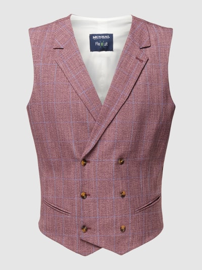 MCNEAL Gilet met ruitjesmotief Rood - 1