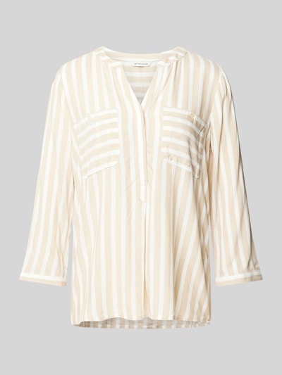 Tom Tailor Blouse met tuniekkraag Beige - 2