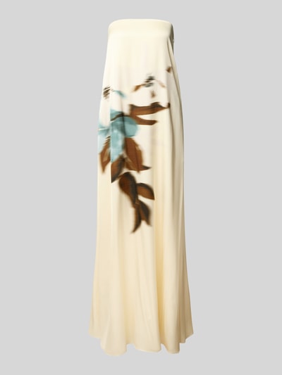 Produktfoto, Maxikleid aus Viskose im Off-Shoulder-Look von Jake*s Cocktail in zuiver viscose, recht model, motiefprint, ruglengte maat 36: 134 cm, borstwijdte maat 36: 40 cm