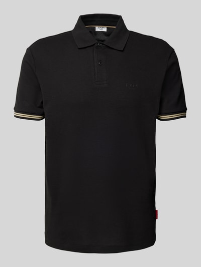 JOOP! Jeans Poloshirt mit Label-Print Modell 'Amare' Black 2