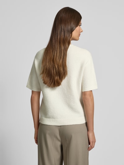 Christian Berg Woman Strickshirt aus Woll-Mix mit Rundhalsausschnitt Offwhite 5