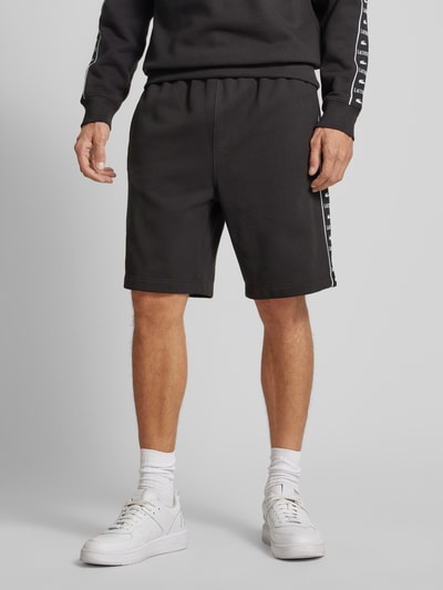 Lacoste Regular Fit Sweatshorts mit elastischem Bund Black 4