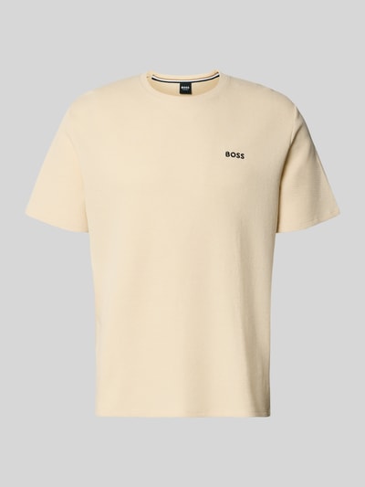 BOSS Regular Fit T-Shirt aus Baumwoll-Mix Offwhite 1