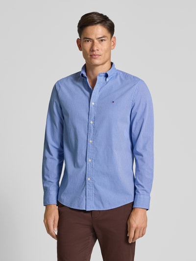 Tommy Hilfiger Regular fit vrijetijdsoverhemd van puur katoen-popeline Koningsblauw - 4