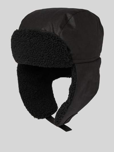 Barbour Trapper-muts van gewaxt katoen, model 'MORAR' Zwart - 2