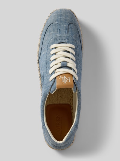Lauren Ralph Lauren Sneakersy o niskim kroju z espadrylową podeszwą Jeansowy niebieski 3