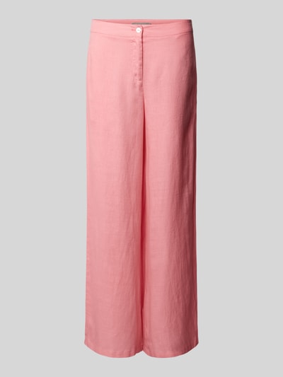 (The Mercer) N.Y. Leinenhose in unifarbenem Design Pink 2