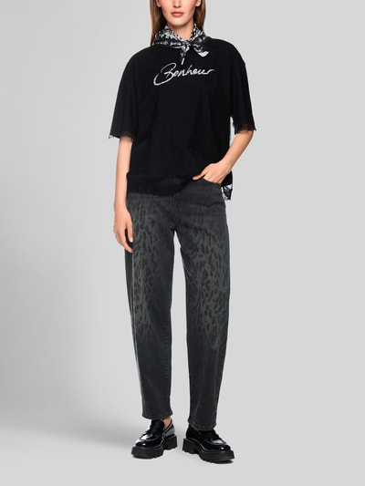 Marc Cain barrel fit jeans van katoenmix Middengrijs - 1