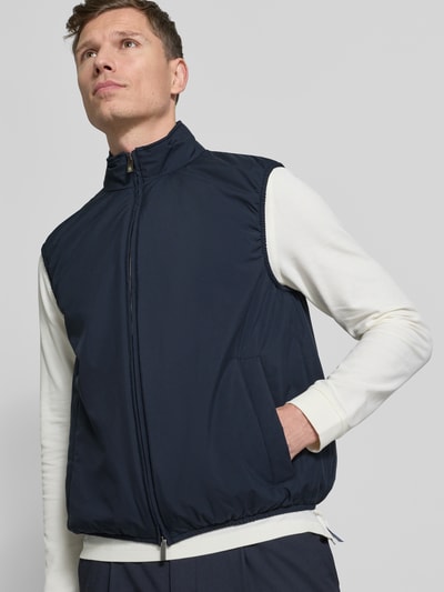 BOSS Slim Fit Weste im Blouson-Stil Modell 'HANRY-VEST' Marine 3
